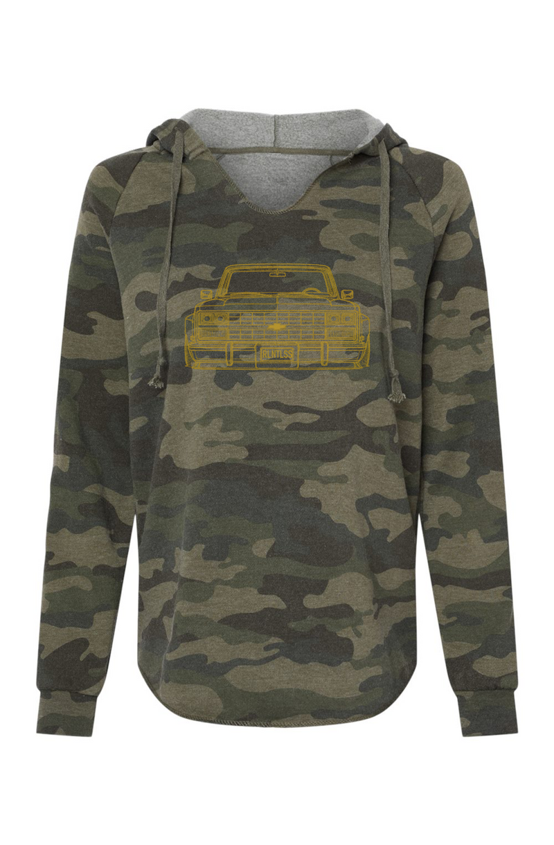 womans Box Chevy Camo Hoodie